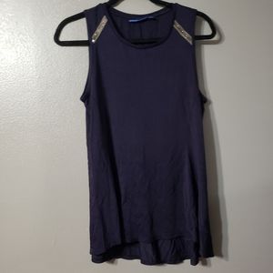 Apt 9 blue purple semi sheer top size M